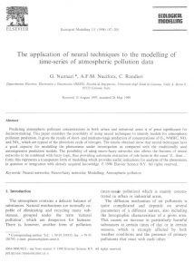 The application of neural techniques to the modelling of time-series of atmospheric pollution data